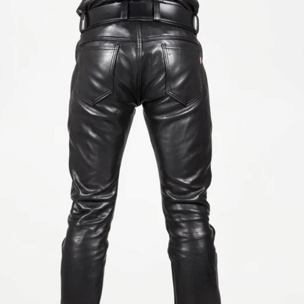 Men's 5 Pockets Levi's Style Bikers Pants / Bikers Trouser. - Picture 2 of 5